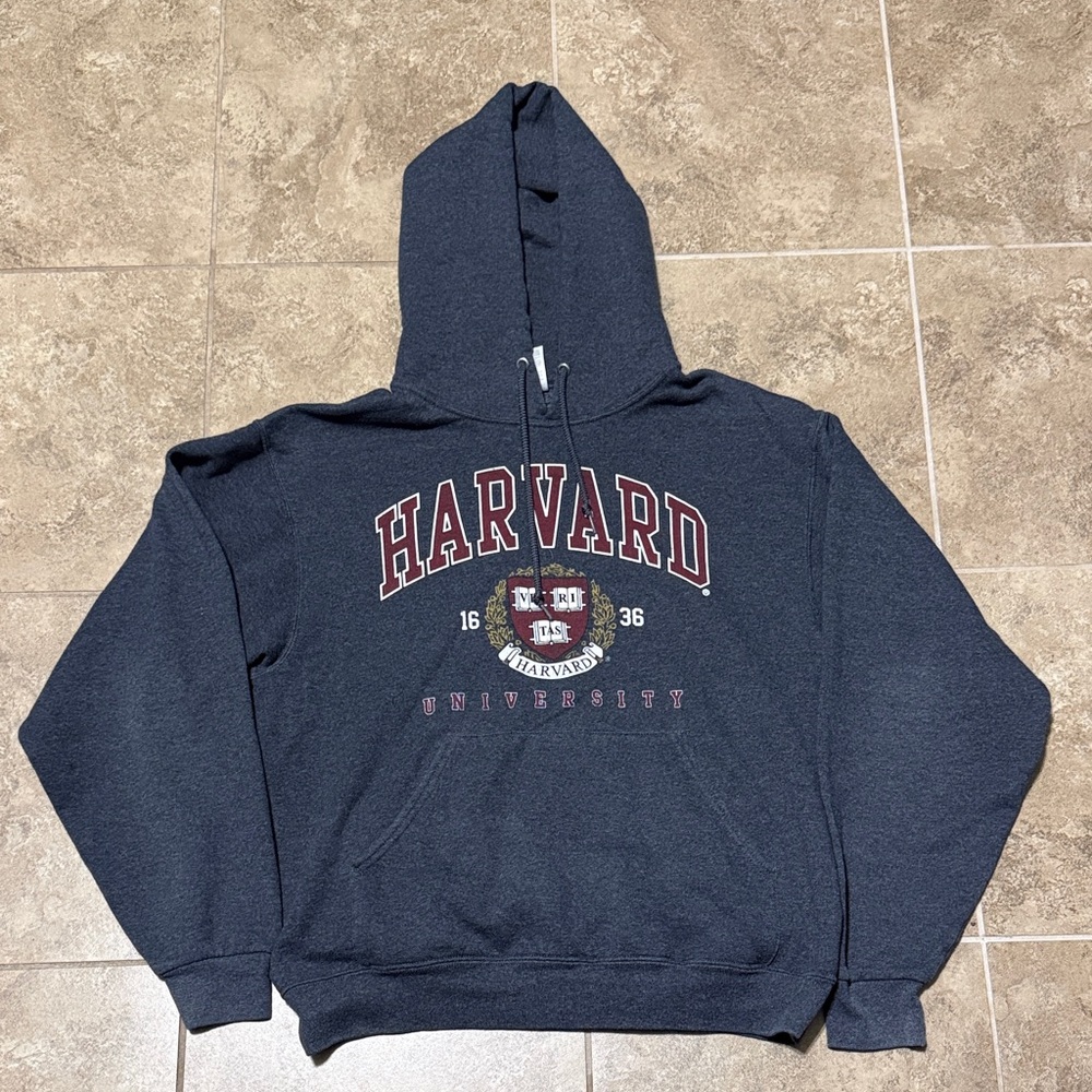 Vintage Y2K Harvard University Pullover Hoodie